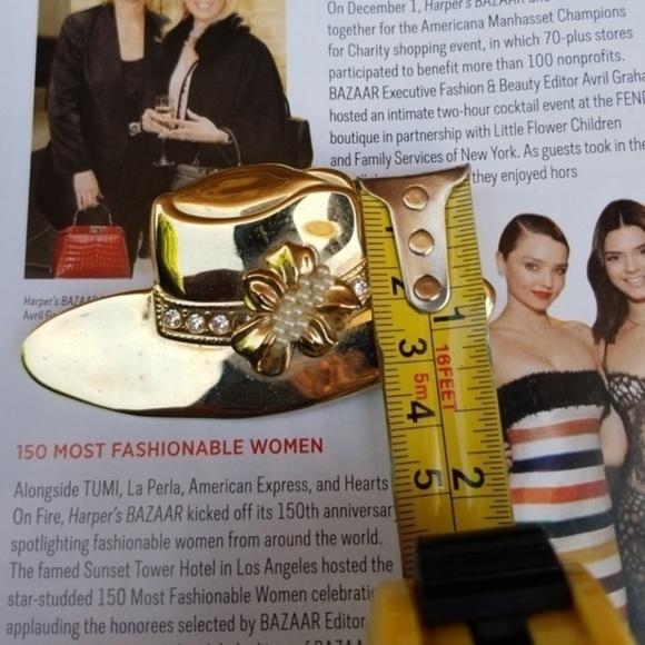 Vintage brass chapeau pin‎ - Picture 5 of 8